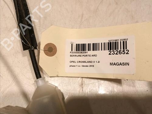 Rear right lock OPEL CROSSLAND X / CROSSLAND (P17, P2QO) 1.2 (75) | BP17134047C99 