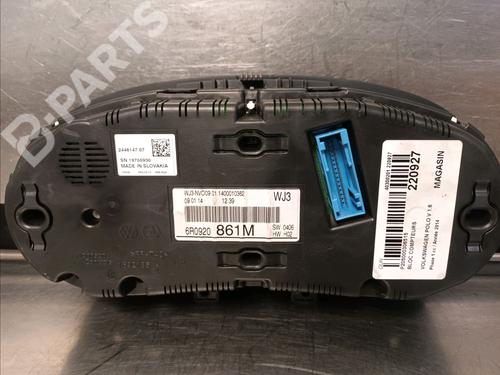 Instrument cluster VW POLO V (6R1, 6C1) 1.6 TDI | BP10683427C47 