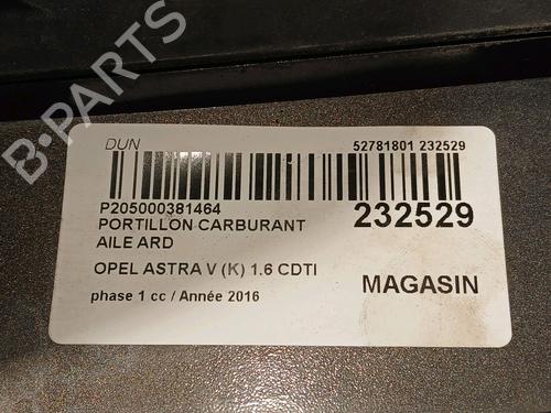 Fuel flap OPEL ASTRA J (P10) 1.6 CDTi (68) | BP17134063C131 