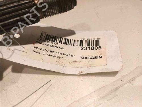 Left front driveshaft PEUGEOT 208 I (CA_, CC_) 1.6 HDi | BP17021391M38 