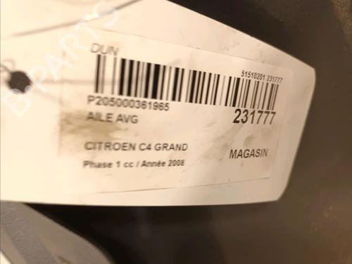 Left front fenders CITROËN C4 Grand Picasso I (UA_) 1.6 HDi | BP15813274C41 