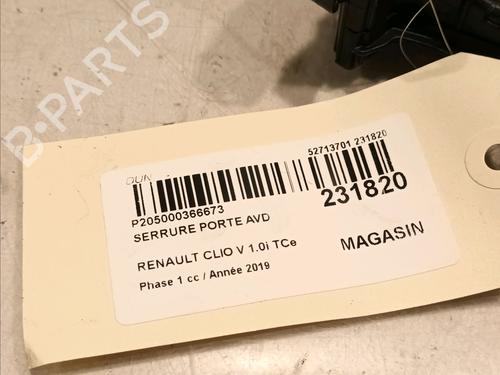 Front right lock RENAULT CLIO V (B7_) 1.0 TCe 100 (B7MT) | BP16188495C97 