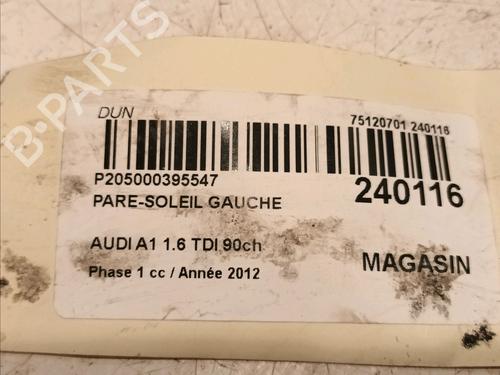 Left sun visor AUDI A1 Sportback (8XA, 8XF) 1.6 TDI | BP18248684I1 