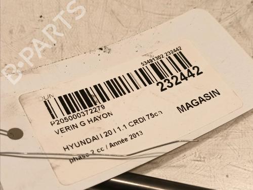 Tailgate lift support HYUNDAI i20 I (PB, PBT) 1.1 CRDi | BP16430541C138 