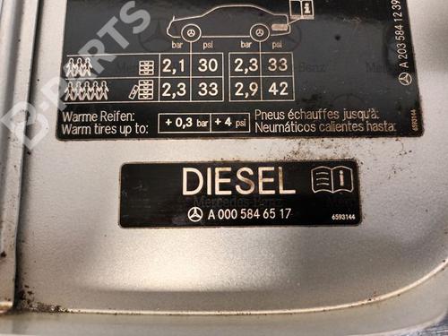 Fuel flap MERCEDES-BENZ C-CLASS Coupe (CL203) C 200 CDI (203.707) | BP9336954C131 