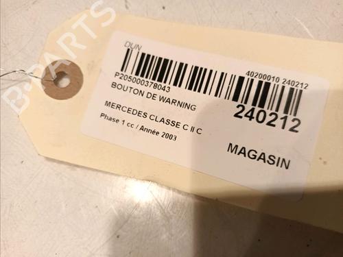 Warning switch MERCEDES-BENZ C-CLASS (W203) C 200 CDI (203.004) | BP16875724I22 