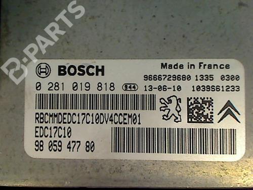 Engine control unit (ECU) CITROËN C3 II (SC_) 1.4 HDi 70 (SC8HZC, SC8HR0, SC8HP4) | BP9336644M57 