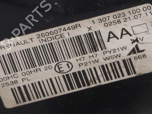 Left headlight RENAULT MEGANE III Hatchback (BZ0/1_, B3_) 1.5 dCi (BZ09, BZ0D, BZ1W, BZ29, BZ14) | BP30270519C28