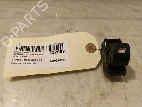 Used Right front window switch PEUGEOT PARTNER Box Body/MPV 1.6 HDi 16V (90 hp) 16159076