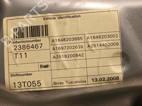 Front right window mechanism MERCEDES-BENZ M-CLASS (W164) ML 320 CDI 4-matic (164.122) | BP15722498C23 