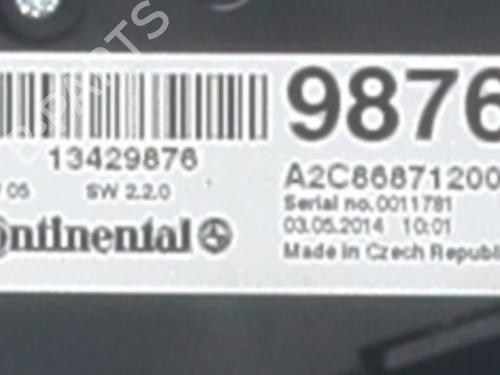 Commande Chauffage OPEL ZAFIRA TOURER C (P12) 2.0 CDTi (75) | BP30050009I5 