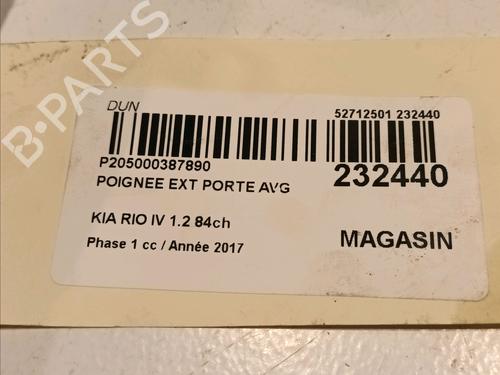 Front left exterior door handle KIA RIO IV (YB, SC, FB) 1.25 | BP17730057C128 