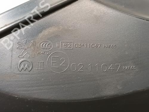 Left mirror PEUGEOT 208 I (CA_, CC_) 1.4 HDi | BP20609477C26
