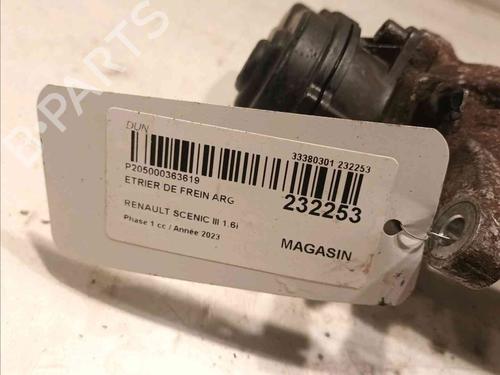 Left rear brake caliper RENAULT SCÉNIC III (JZ0/1_) 1.6 16V (JZ0U, JZ1B) | BP20604804M107 