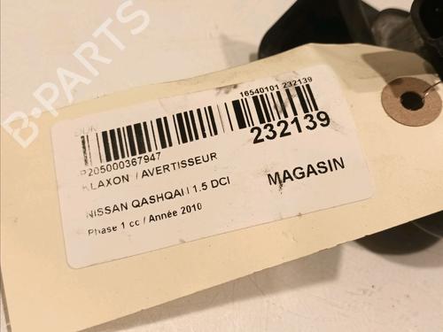 Horn NISSAN QASHQAI I (J10, NJ10) 1.5 dCi | BP16211027E13 