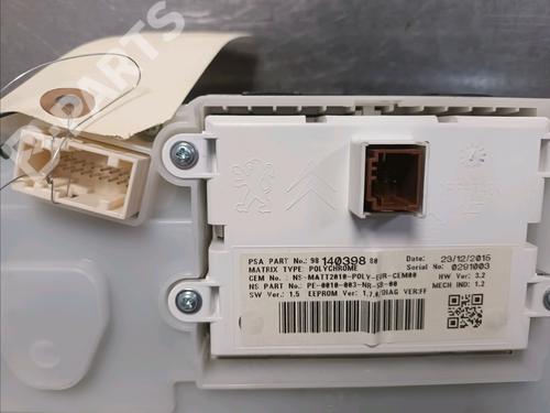 Instrument cluster PEUGEOT 208 I (CA_, CC_) 1.6 BlueHDi 100 | BP10906990C47 