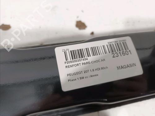Rear bumper reinforcement PEUGEOT 207 SW (WK_) 1.6 HDi | BP15395134C73 