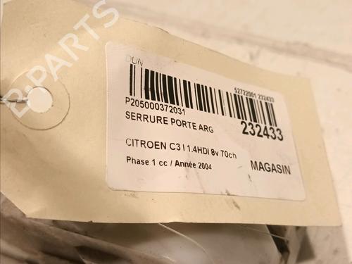 Rear left lock CITROËN C3 I (FC_, FN_) 1.4 HDi | BP16449031C100 