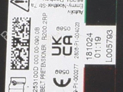 Rear left seatbelt DACIA SANDERO III 1.0 TCe 90 | BP31825062I29 