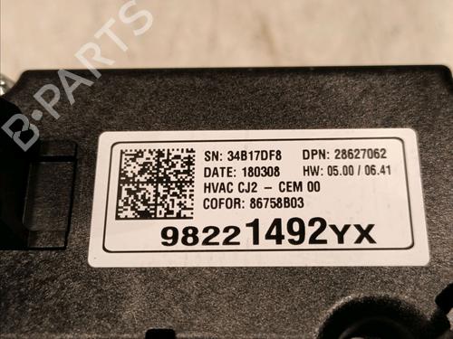 Climate control OPEL CROSSLAND X / CROSSLAND (P17, P2QO) 1.2 (75) | BP17133937I5 