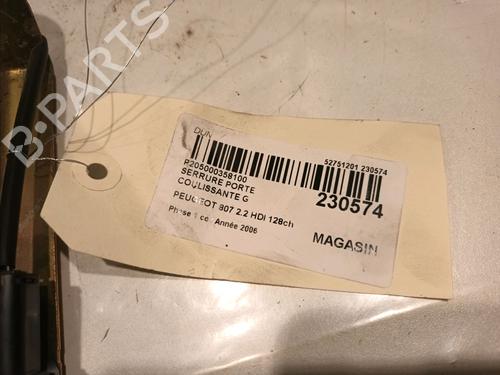 Rear left lock PEUGEOT 807 (EB_) 2.2 HDi | BP15503880C100 
