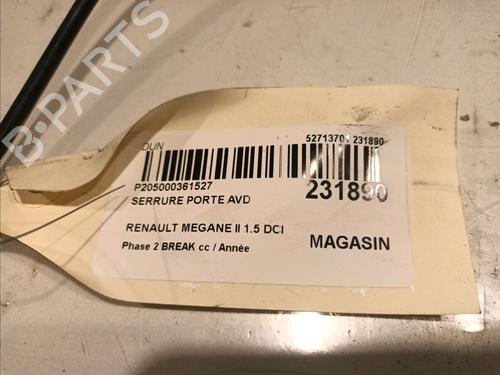 Front right lock RENAULT MEGANE II Estate (KM0/1_) 1.5 dCi (KM1F) | BP15798482C97 