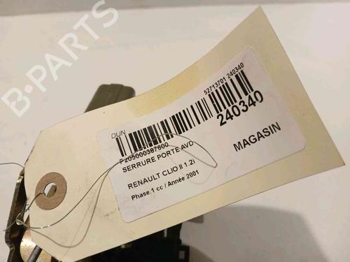 Front right lock RENAULT CLIO II (BB_, CB_) 1.2 16V (BB05, BB0W, BB11, BB27, BB2T, BB2U, BB2V, CB05,... | BP21124230C97 