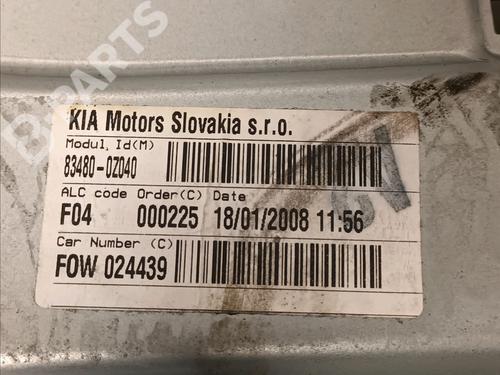 Rear right window mechanism KIA SPORTAGE II (JE_, KM_) 2.0 CRDi | BP9451891C25 