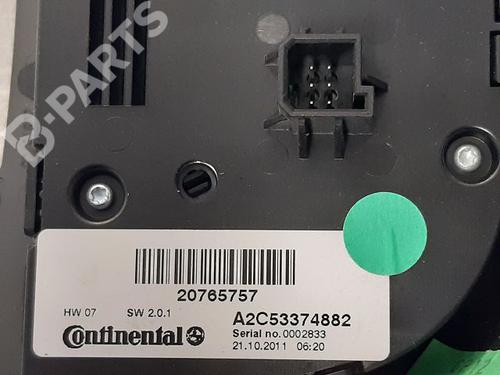 Climate control OPEL ZAFIRA TOURER C (P12) 2.0 CDTi (75) | BP9333297I5 