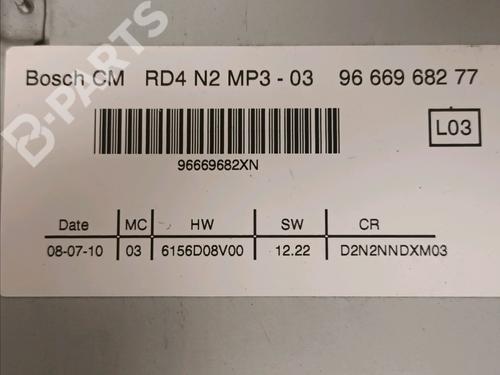 Radio PEUGEOT 407 (6D_) 1.6 HDi 110 (6D9HZC, 6D9HYC) | BP11412770E6 