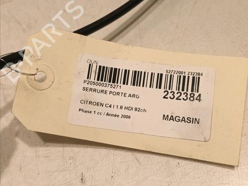 Rear left lock CITROËN C4 I (LC_) 1.6 HDi | BP16637367C100 