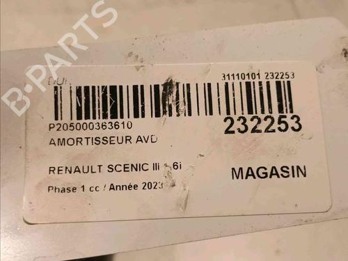 Right front shock absorber RENAULT SCÉNIC III (JZ0/1_) 1.6 16V (JZ0U, JZ1B) | BP20604798M17 