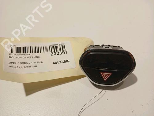 Used Warning switch OPEL CORSA E (X15) 1.4 (08, 68) (90 hp) 17551677