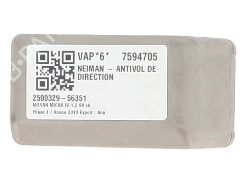 Ignition barrel NISSAN MICRA IV (K13K, K13KK) 1.2 DIG-S | BP25591967M48 