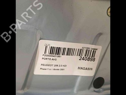 Left front door PEUGEOT 206 Hatchback (2A/C) 2.0 HDI 90 | BP20606245C2 