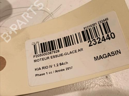 Rear wiper motor KIA RIO IV (YB, SC, FB) 1.25 | BP17730275M102 