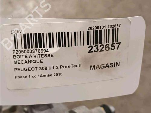 Gearbox PEUGEOT 308 II (LB_, LP_, LW_, LH_, L3_) 1.2 THP 110 | BP16979279M3 