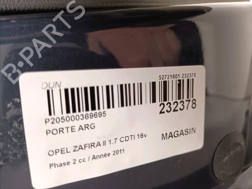 Left rear door OPEL ZAFIRA / ZAFIRA FAMILY B (A05) 1.7 CDTI (M75) | BP16276961C4 