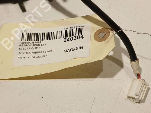 Right mirror TOYOTA YARIS (_P9_) 1.3 VVT-i (SCP90_, SCP90R) | BP17730078C27 