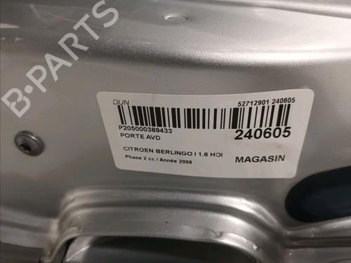 Right front door CITROËN BERLINGO MULTISPACE (B9) 1.6 HDi 90 | BP17802118C3 