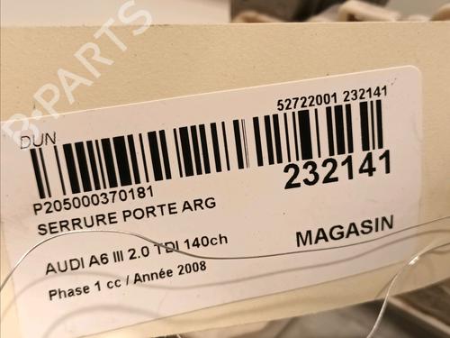 Rear left lock AUDI A6 C6 (4F2) 2.0 TDI | BP16313606C100 
