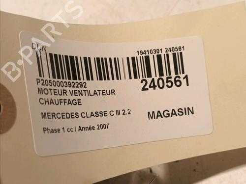 Heater blower motor MERCEDES-BENZ C-CLASS (W204) C 220 CDI (204.008) | BP17993937M62 