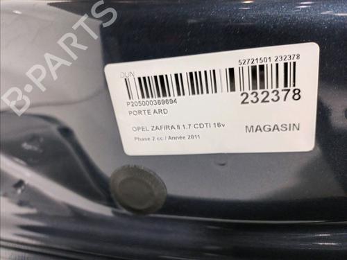 Right rear door OPEL ZAFIRA / ZAFIRA FAMILY B (A05) 1.7 CDTI (M75) | BP16276956C5 
