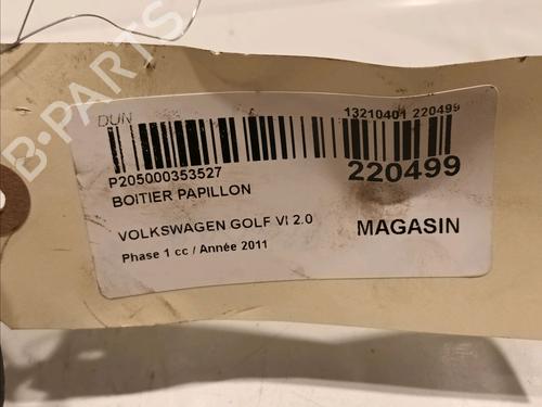 Throttle body VW GOLF VI (5K1) 2.0 GTi | BP14996141M82