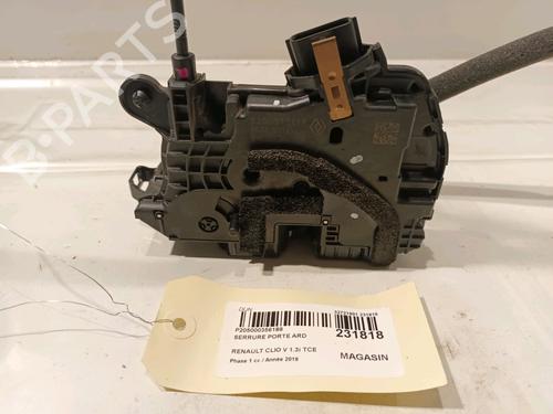 Used Rear right lock RENAULT CLIO V (B7_) 1.3 TCe 130 (B7MF) (131 hp) 16015484