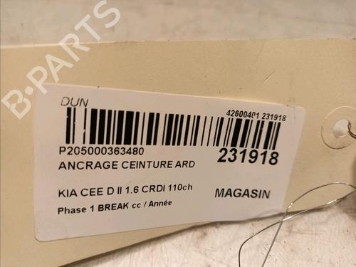 Seat buckle KIA CEE'D Sportswagon (JD) 1.6 CRDi 110 | BP15983981I32 