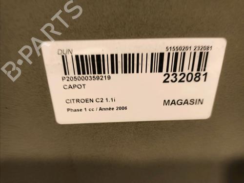 Hood CITROËN C2 (JM_) 1.1 | BP15582932C1 