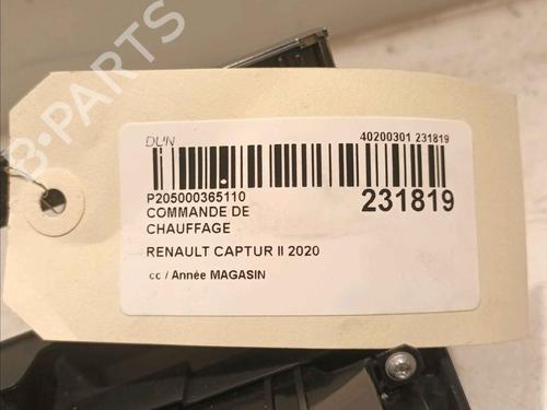 Climate control RENAULT CAPTUR II (HF_) | BP30142849I5