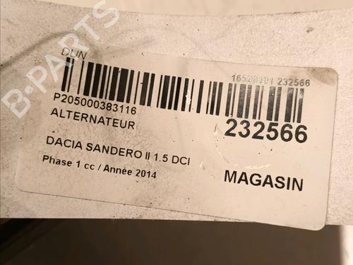 Generator DACIA SANDERO II 1.5 dCi | BP17371057M7 