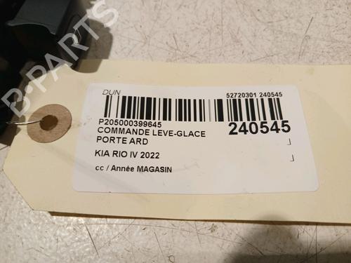 Right rear window switch KIA RIO IV (YB, SC, FB) 1.0 T-GDI 100 | BP18666923I28 